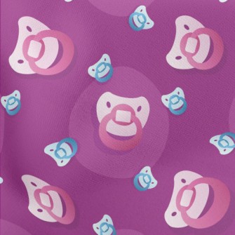 Baby Loves Pacifier Lightweight Cotton Poplin