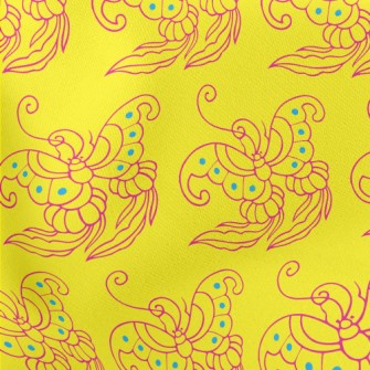 Ancient Butterflies Lightweight Cotton Poplin