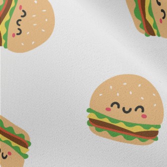 Cute Smiley Burger Chiffon