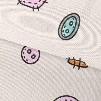 Colorful Buttons And Patches Waterproof Oxford