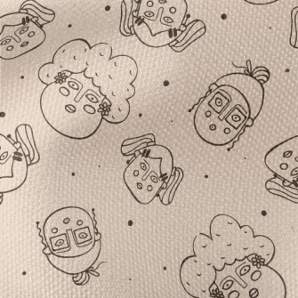 Funny Hand-painted Faces Waterproof Canvas