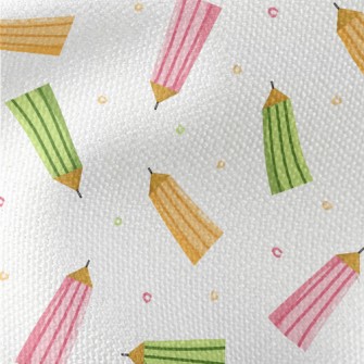 Cute Colored Pencils Waterproof Canvas