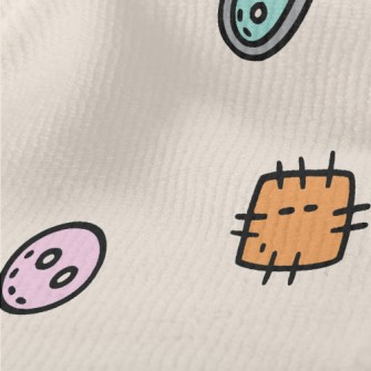 Colorful Buttons And Patches Terry