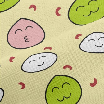 Cute Three-color Mochi Performance Linen