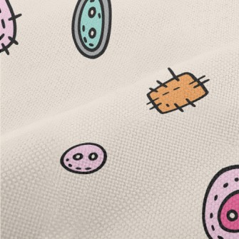 Colorful Buttons And Patches Performance Linen