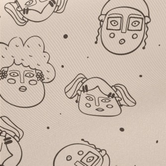Funny Hand-painted Faces Twill
