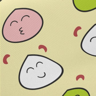 Cute Three-color Mochi Twill