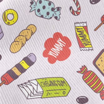 Cute Hand-painted Snacks Standard Corduroy