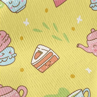 Cute Colorful Afternoon Tea Standard Corduroy
