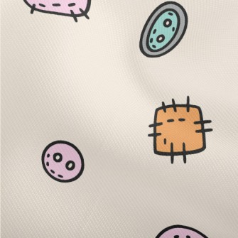 Colorful Buttons And Patches Dobby