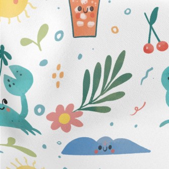 Hand Drawn Summer Beach Stretch Ponte