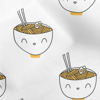 Smiley Korean Ramen Micro Fleece