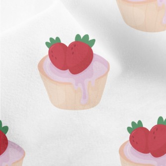Strawberry Cupcake Micro Fleece
