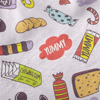 Cute Hand-painted Snacks Minky