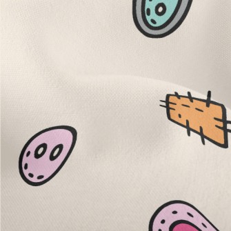 Colorful Buttons And Patches Lightweight Performance Linen