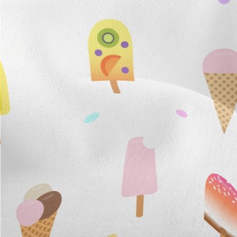 Colorful Summer Ice Cream Lightweight Performance Linen