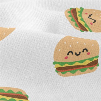 Cute Smiley Burger Modern Jersey
