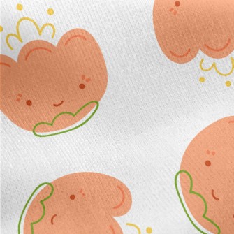 Cute Flower Princess Jersey Backed Fleece