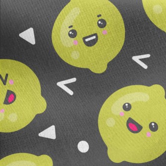 Smiling Lemon Jersey Backed Fleece