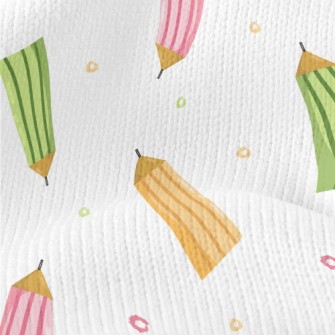 Cute Colored Pencils Stretch Jersey