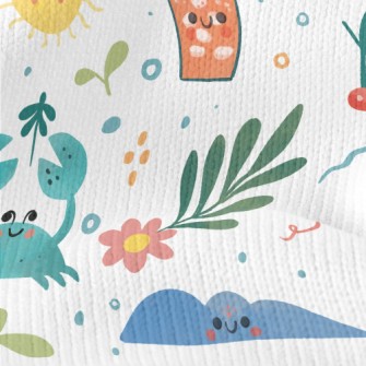 Hand Drawn Summer Beach Stretch Jersey