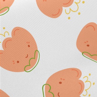 Cute Flower Princess Midweight Cotton Poplin