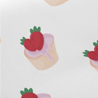 Strawberry Cupcake Midweight Cotton Poplin