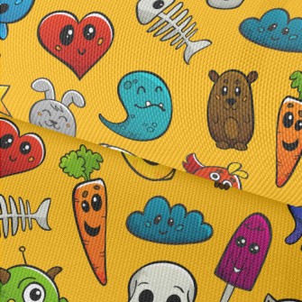 Cartoon Monster Doodle Waterproof Oxford