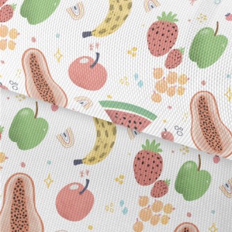 Watercolor Hand Drawn Fruits Waterproof Oxford