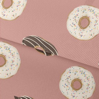 Hand Drawn Chocolate Donut Waterproof Oxford