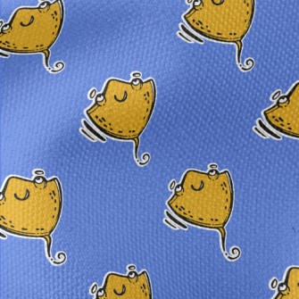 Hand Drawn Happy Stingray Waterproof Canvas