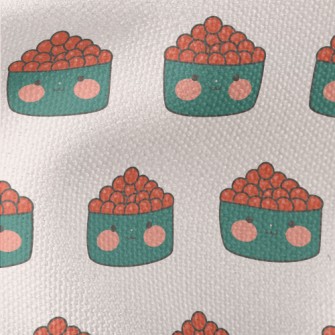 Cute Salmon Roe Sushi Waterproof Canvas