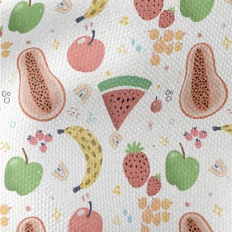 Watercolor Hand Drawn Fruits Waterproof Canvas
