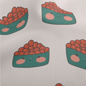 Cute Salmon Roe Sushi Athletic Mesh Flat Back
