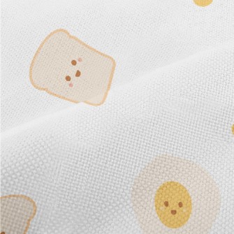 Smiley Toast With Poached Eggs Performance Linen