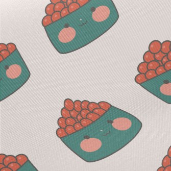 Cute Salmon Roe Sushi Twill
