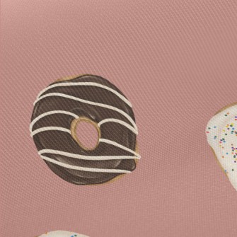 Hand Drawn Chocolate Donut Twill