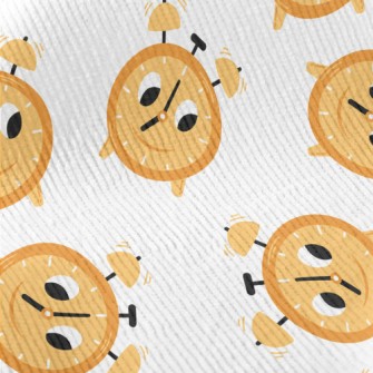 Cartoon Expression Alarm Clock Standard Corduroy