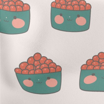 Cute Salmon Roe Sushi Stretch Ponte