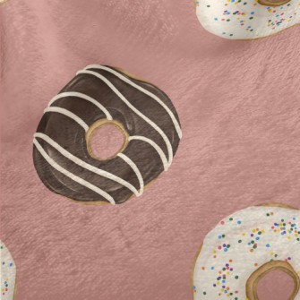 Hand Drawn Chocolate Donut Minky