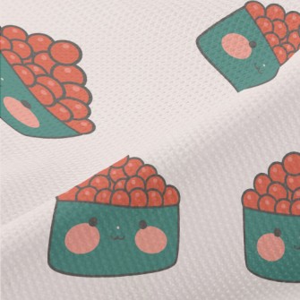 Cute Salmon Roe Sushi Piqué