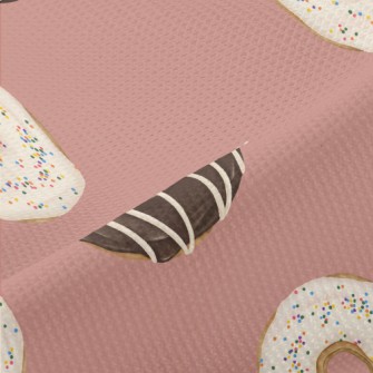 Hand Drawn Chocolate Donut Piqué