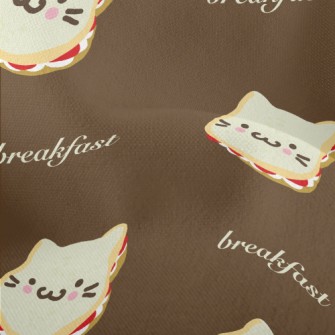 Cat Shaped Toast Lightweight Performance Linen