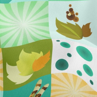 Dragonfly And Plants Lightweight Performance Linen