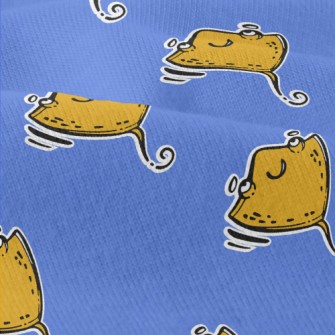 Hand Drawn Happy Stingray Modern Jersey