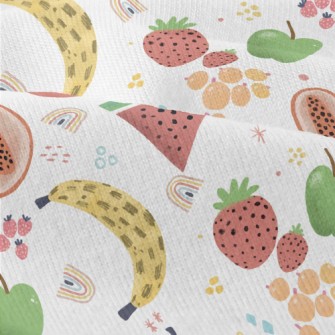 Watercolor Hand Drawn Fruits Modern Jersey