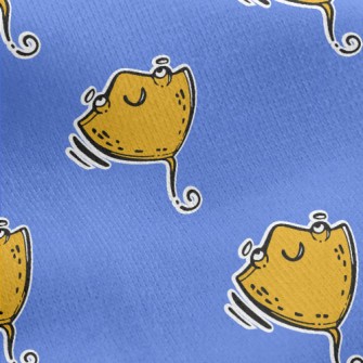 Hand Drawn Happy Stingray Jersey Backed Fleece