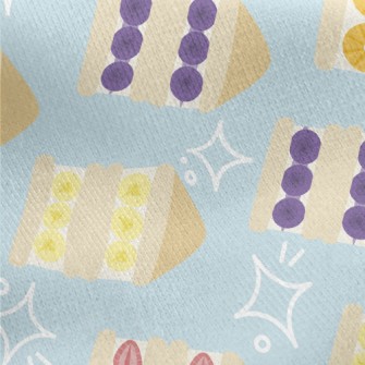 Cartoon Fruit Sandwich Jersey Backed Fleece