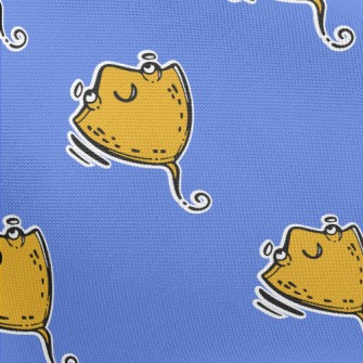 Hand Drawn Happy Stingray Pongee