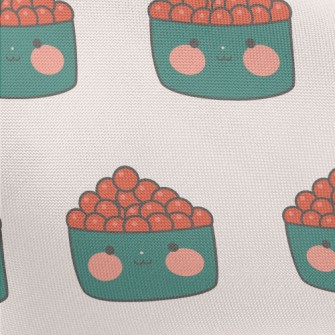 Cute Salmon Roe Sushi Pongee